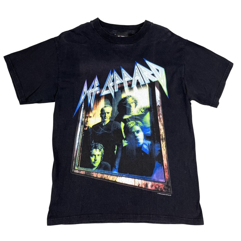 Vintage 1999 Def Leppard Euphoria Black T-Shirt Size Medium